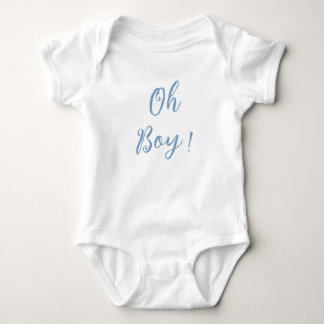 Body Oh mon garçon bleu simple costume bébé