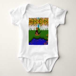 Body Oliver la loutre au lac River Wolf en automne