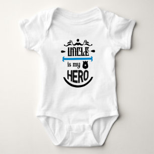 Body Oncle Est Mon Héros Baby Bodysuit
