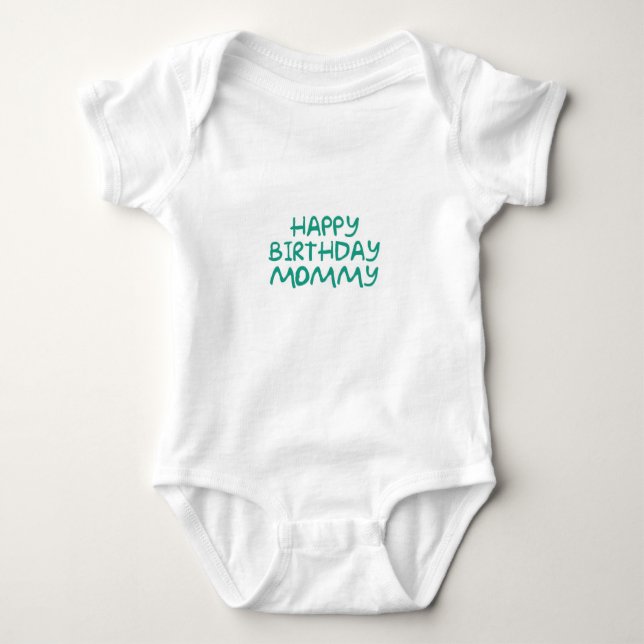 Body Onsie de gerber de maman de joyeux anniversaire (Devant)