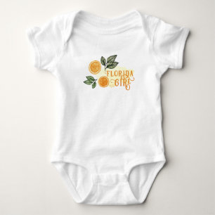 Body Orange agrumes Fruit Floride Girl Baby Bodysuit