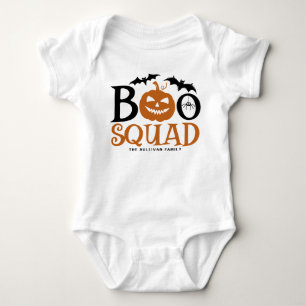 Body Orange Boo Squad Lettres Éffrayantes Halloween