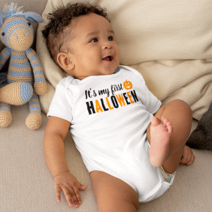 Body Orange moderne et noir Mon premier Halloween