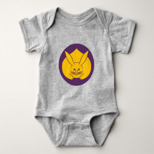 Body Oriental Jaune violet Japon Rabbit Mon Kamon Art