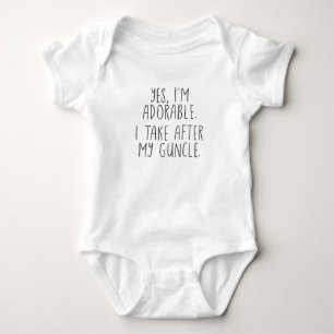 Body Oui, je suis adorable. Je Prends Après Mon Oncle.