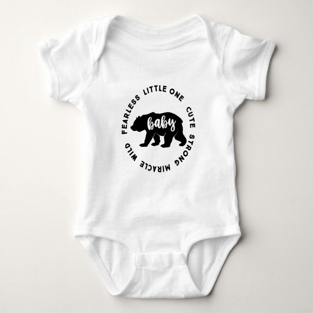 Body ours bébé, T-shirt famille (Devant)