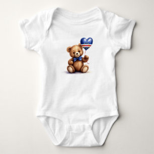 Body ours en peluche & ballon avec drapeau du Cap Vert.