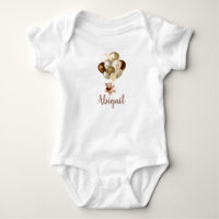 Ours en peluche Brown et ballons d'or