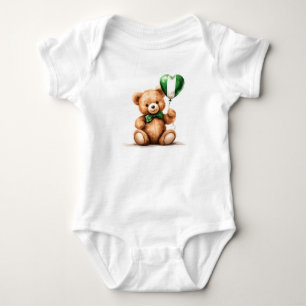 Body ours en peluche et ballon avec le drapeau nigérian