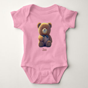 Body Ours en peluche mignon dans une prairie