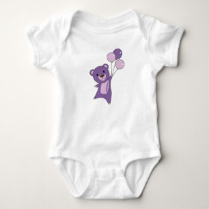 Body Ours Mouches Violettes Avec Ballons Animaux Sucrés