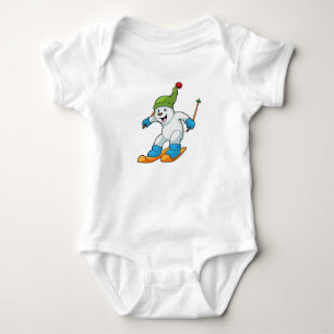 Body Ours polaire comme skieur avec casquette Ski & Bob