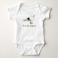 P est pour Pigeon New York City Bird Seagull ABC