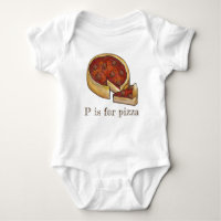 P est pour Pizza Alphabet Pepperoni Deep Dish Pie