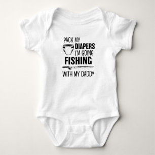 Body Pack my diapers, i´m going fishing with daddy