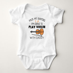 Body Pack My Diapers Je vais jouer au violon avec papa