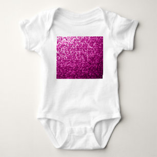 Body Paillettes roses, argent, paillettes noires