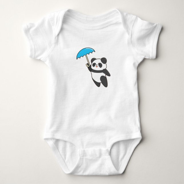 Body Panda à la pluie avec parapluie (Devant)
