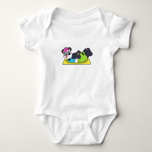 Body Panda au Yoga sur tapis de Yoga