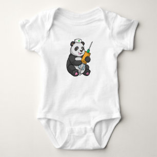 Body Panda comme infirmière avec seringue