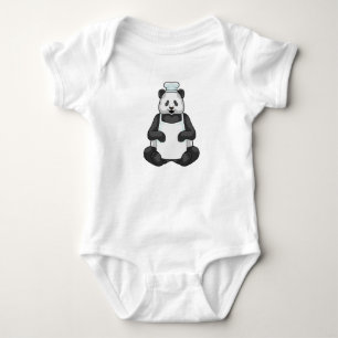 Body Panda en tant que chef avec casquette Cuisine