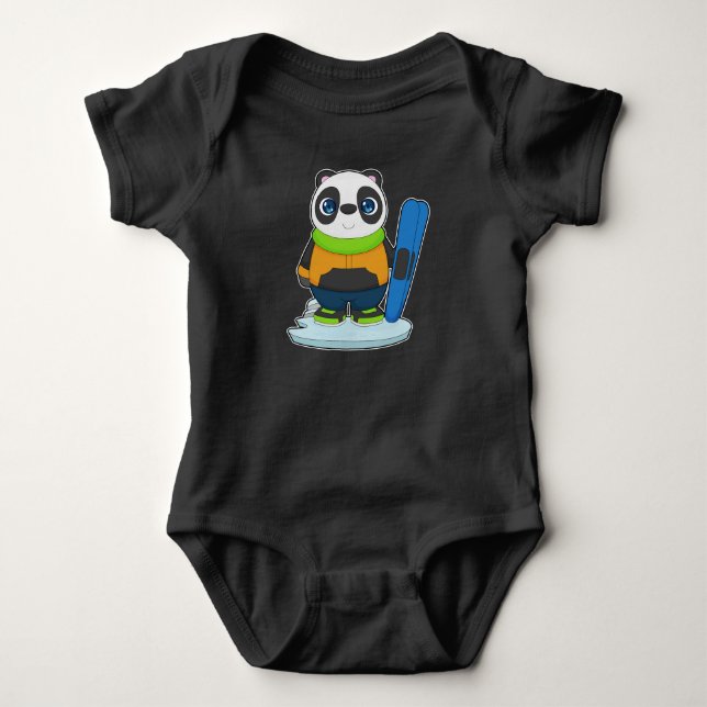 Body Panda Skier Skier Sports d'hiver (Devant)