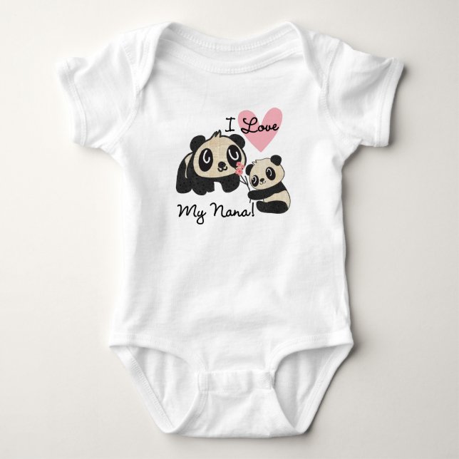Body Pandas I Love My Nana (Devant)