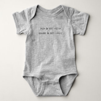 Body PAPA EST MON HÉROS, MOM EST MON AMOUR DU Loup Amér