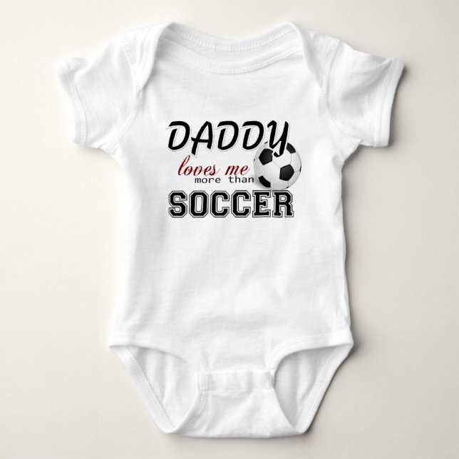 Body Papa M'Aime Plus Que Le Football (Devant)