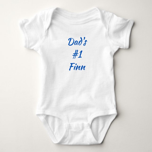 Body Papa's #1 Finn Finlandais Baby One-Piece Bodysuit  (Devant)