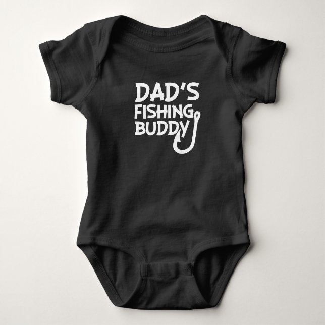 Body Papa's Fishing Buddy drôle de chemise bébé garçon (Devant)