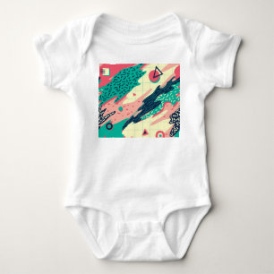 Body Papier peint géométrique Retro tendance Memphis