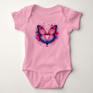 Body Papillon ailes cœur T-Shirt pour tout-petit | Colo