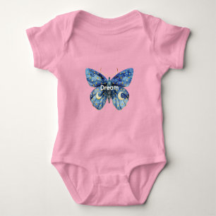 Body Papillon bleu étoile