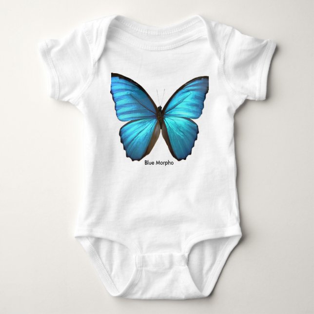 Body Papillon bleu Morpho (Devant)