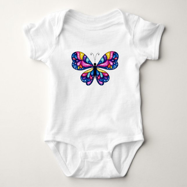Body Papillon coloré vibrant (Devant)