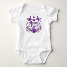 Papillon fille à maman design floral aquarelle