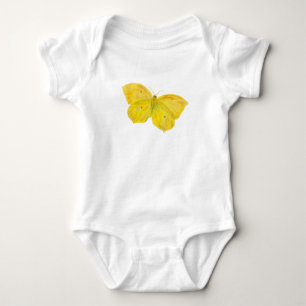 Body Papillon jaune Volant de pierre de taille commune