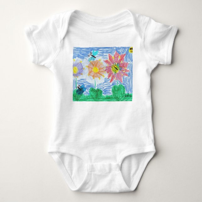 Body Papillons et fleurs par John (Devant)