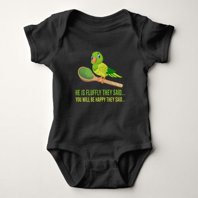 Body Parrot Lover de Green Quaker Il est parfait, disen (Devant)