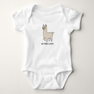Body "Pas de prob-lama" Dessin mignon - Vibes détendues