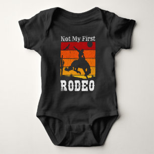 Body Pas mon premier Rodéo Cowboy Cowgirl Coucher du so