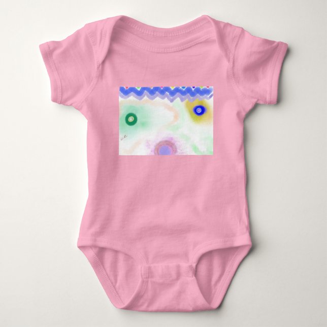Body Pastel Galaxies Impressionist Art Baby Bodysuit (Devant)