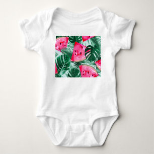 Body Pastèques, palmiers feuilles : pattes tropicales s