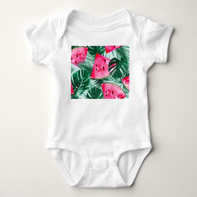 Body Pastèques, palmiers feuilles : pattes tropicales s (Devant)