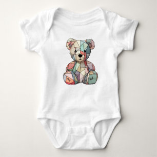 Body Patchwork Style bébé Ours et coeur Motif