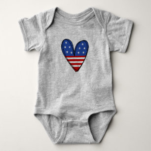 Body Patriotique USA Love Heart