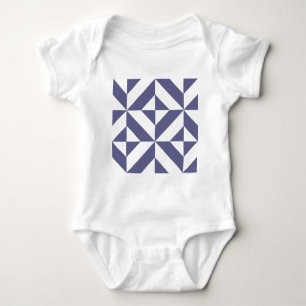 Body Patters Midnight Blue Geometric Deco Cube