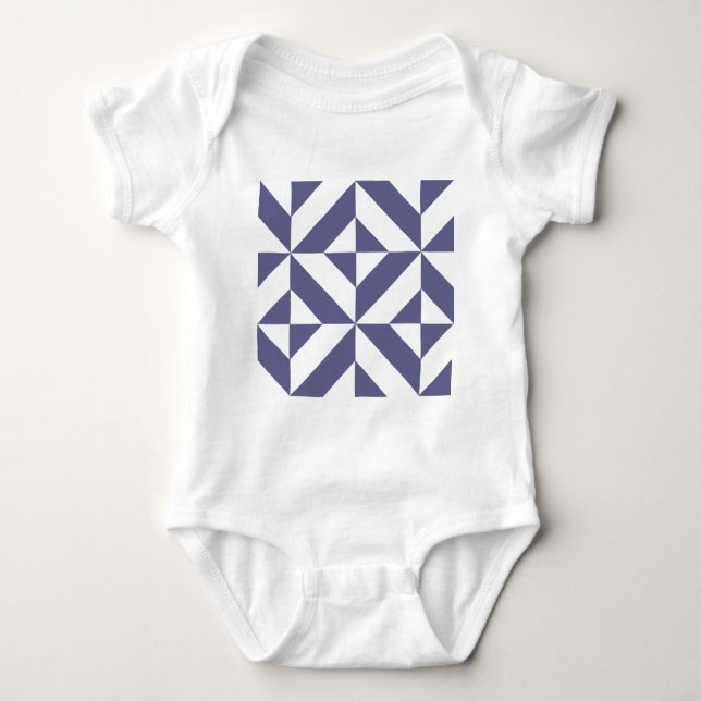 Body Patters Midnight Blue Geometric Deco Cube (Devant)