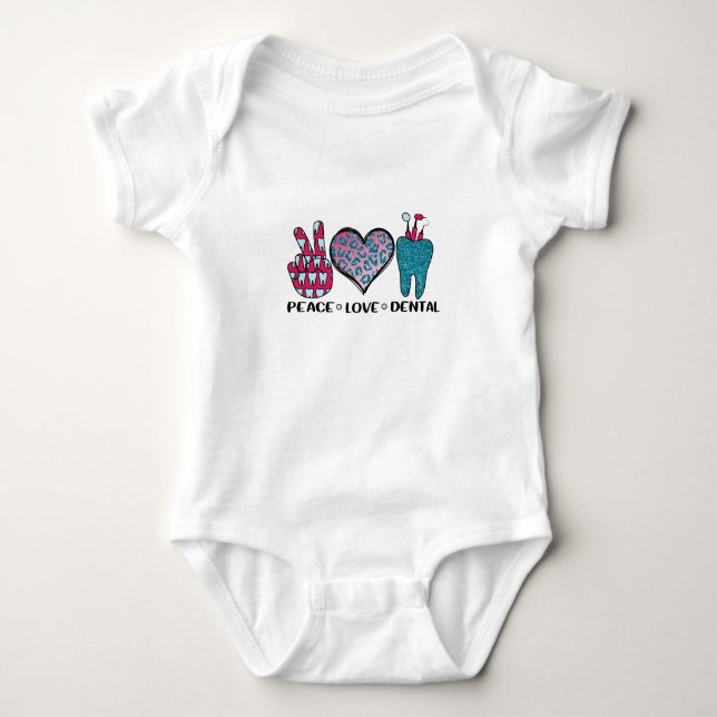 Body Peace Love Dental Cool T Shirt (Devant)